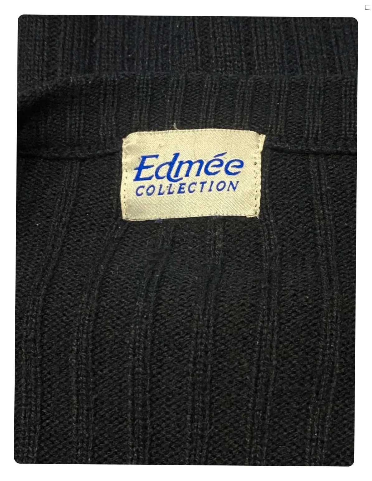 Chaleco largo talla XL azul marino Edmée Collection 🗟 – photo 6